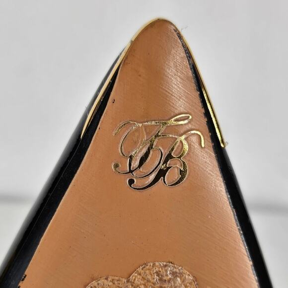 TED BAKER LONDON WOMEN'S BLACK LEATHER HIGH-HEELED ANKLE BOOTS – SIZE 38.5 (8.5) - Picture 9 of 14